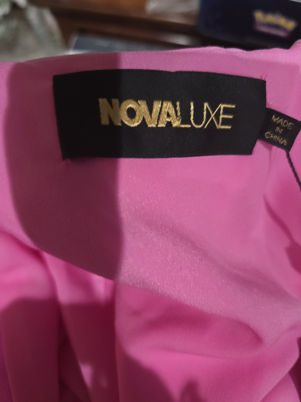 Fashion Nova Neon Pink Feather Trim Double-Breasted Blazer - Picture 8 of 12